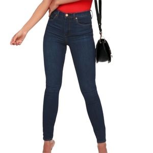 Blank NYC The Great Jones Dark Wash High Rise Skinny Jeans